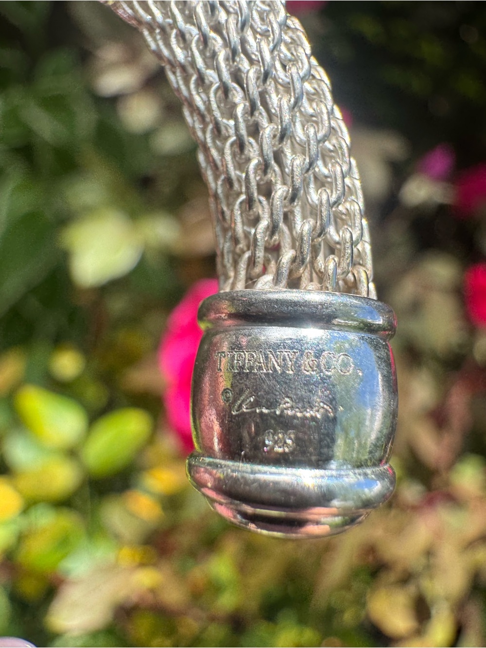 Tiffany & Co. Elsa Peretti Sterling Silver Mesh Open Cuff Bracelet - Picture 15 of 15